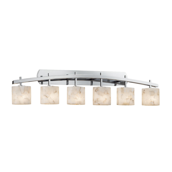 Justice Designs ALR-8596-30-CROM Six Light Bath Bar, Polished Chrome
