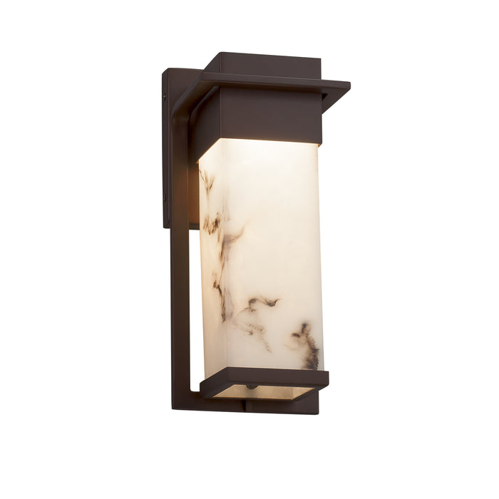 Justice Designs FAL-7541W-DBRZ LED Outdoor Wall Sconce, Dark Bronze