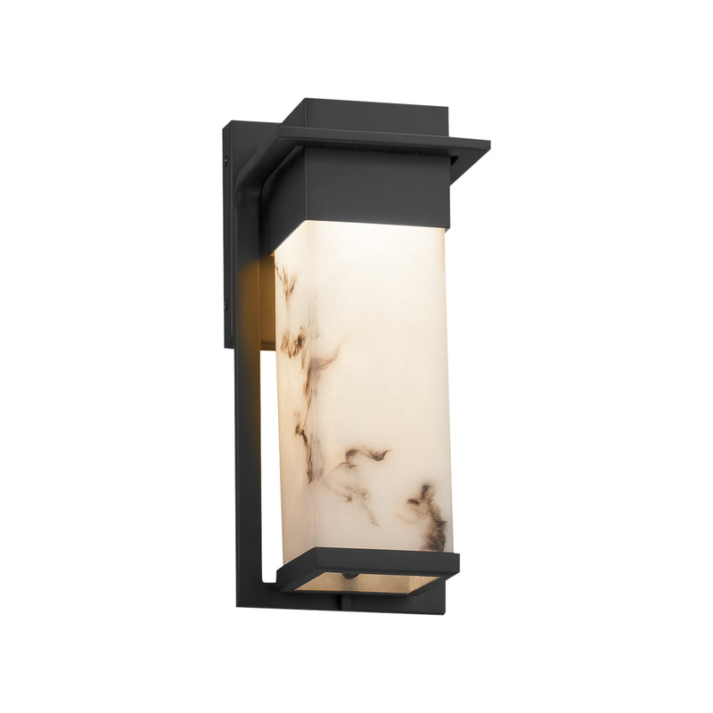 Justice Designs FAL-7541W-MBLK LED Outdoor Wall Sconce, Matte Black