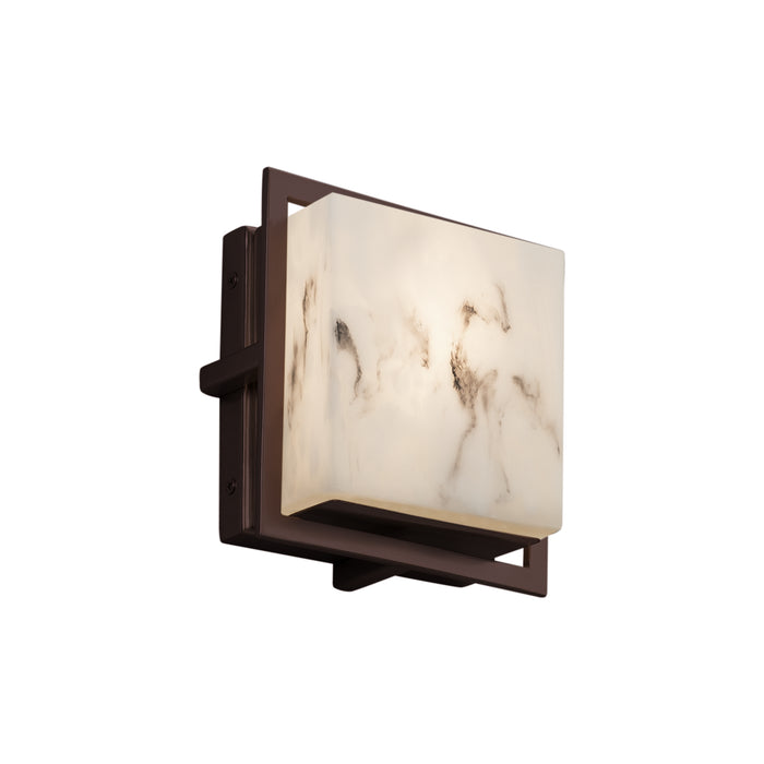 Justice Designs FAL-7561W-DBRZ LED Outdoor Wall Sconce, Dark Bronze