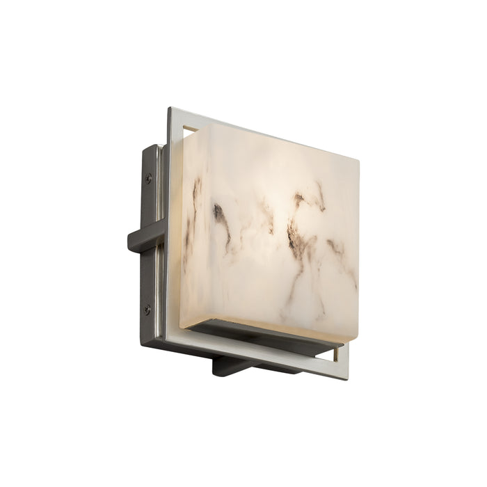 Justice Designs FAL-7561W-NCKL LED Outdoor Wall Sconce, Brushed Nickel