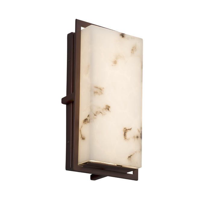 Justice Designs FAL-7562W-DBRZ LED Outdoor Wall Sconce, Dark Bronze