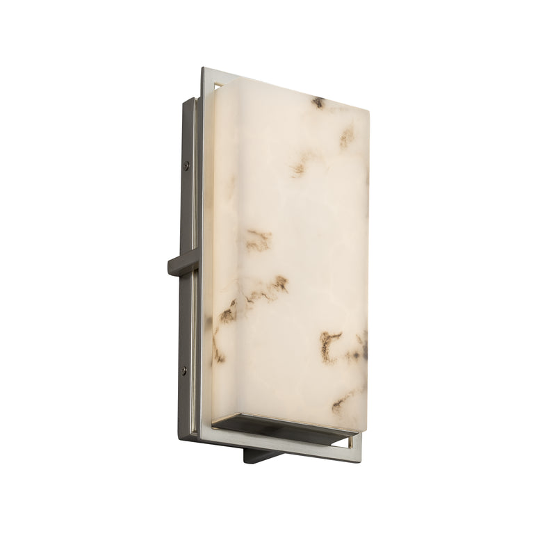 Justice Designs FAL-7562W-NCKL LED Outdoor Wall Sconce, Brushed Nickel
