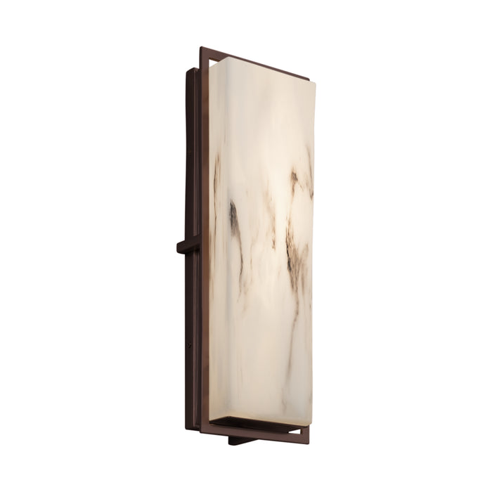 Justice Designs FAL-7564W-DBRZ LED Outdoor Wall Sconce, Dark Bronze