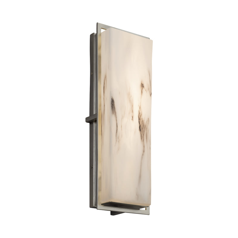 Justice Designs FAL-7564W-NCKL LED Outdoor Wall Sconce, Brushed Nickel