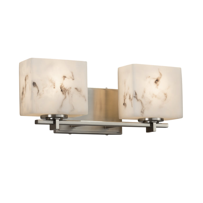 Justice Designs FAL-8442-55-NCKL Two Light Bath Bar, Brushed Nickel