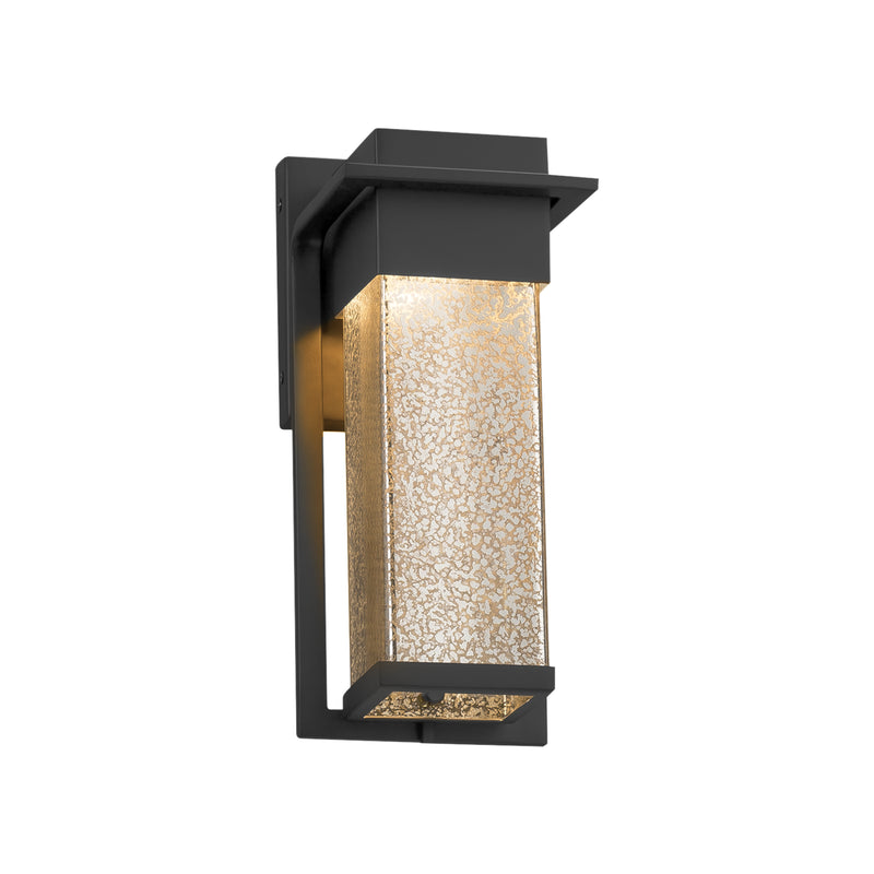 Justice Designs FSN-7541W-MROR-MBLK LED Outdoor Wall Sconce, Matte Black