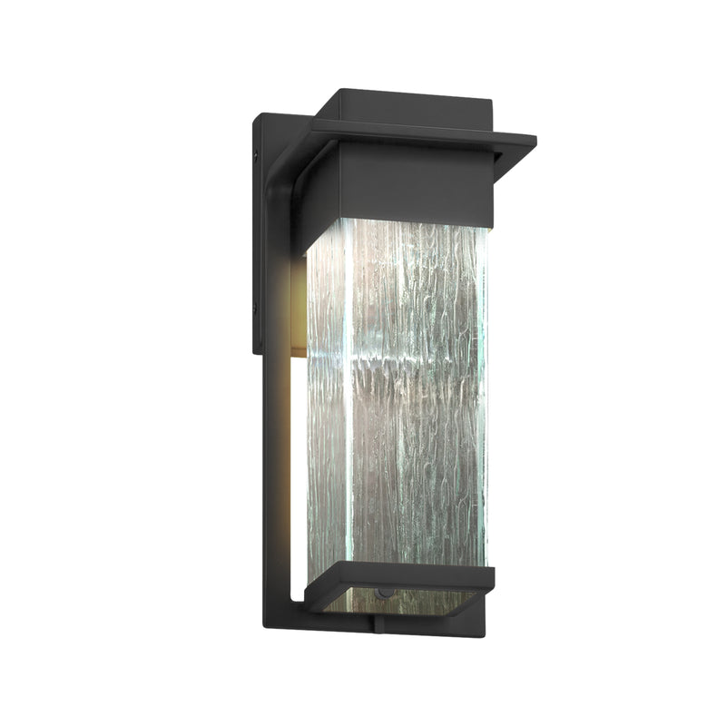 Justice Designs FSN-7541W-RAIN-MBLK LED Outdoor Wall Sconce, Matte Black