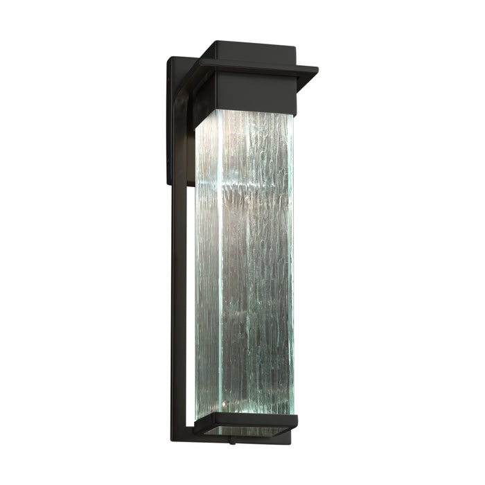 Justice Designs FSN-7544W-RAIN-MBLK LED Outdoor Wall Sconce, Matte Black