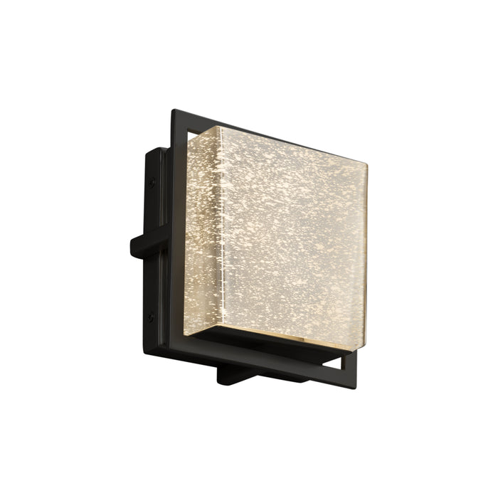 Justice Designs FSN-7561W-MROR-MBLK LED Outdoor Wall Sconce, Matte Black