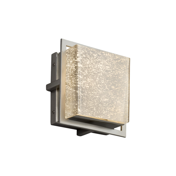 Justice Designs FSN-7561W-MROR-NCKL LED Outdoor Wall Sconce, Brushed Nickel