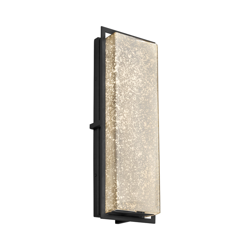 Justice Designs FSN-7564W-MROR-MBLK LED Outdoor Wall Sconce, Matte Black