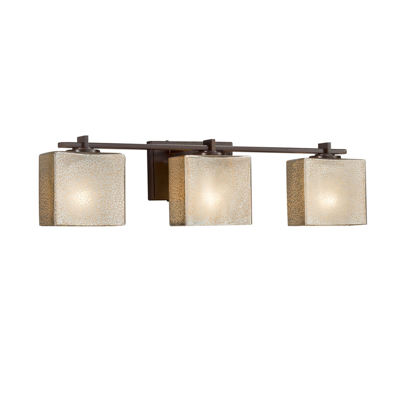 Justice Designs FSN-8443-55-MROR-DBRZ Three Light Bath Bar, Dark Bronze