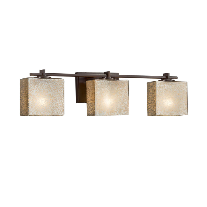 Justice Designs FSN-8443-55-MROR-DBRZ Three Light Bath Bar, Dark Bronze