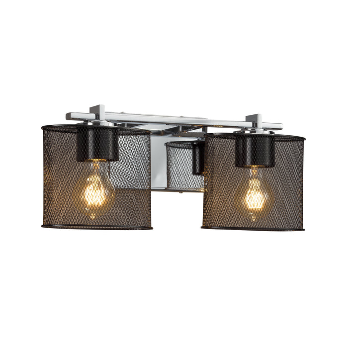 Justice Designs MSH-8442-30-CROM Two Light Bath Bar, Polished Chrome