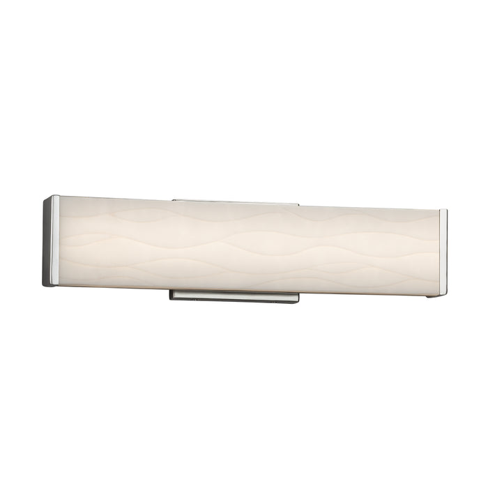 Justice Designs PNA-8601-WAVE-CROM LED Linear Bath Bar, Polished Chrome