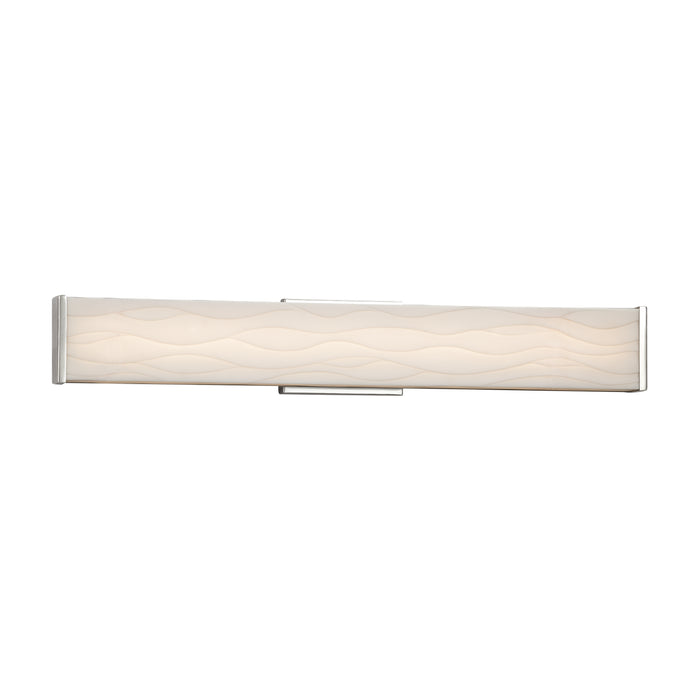 Justice Designs PNA-8605-WAVE-CROM LED Linear Bath Bar, Polished Chrome