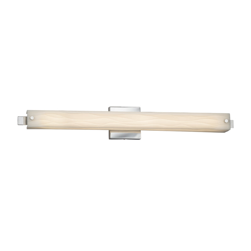 Justice Designs PNA-8685-WAVE-CROM LED Linear Bath Bar, Polished Chrome