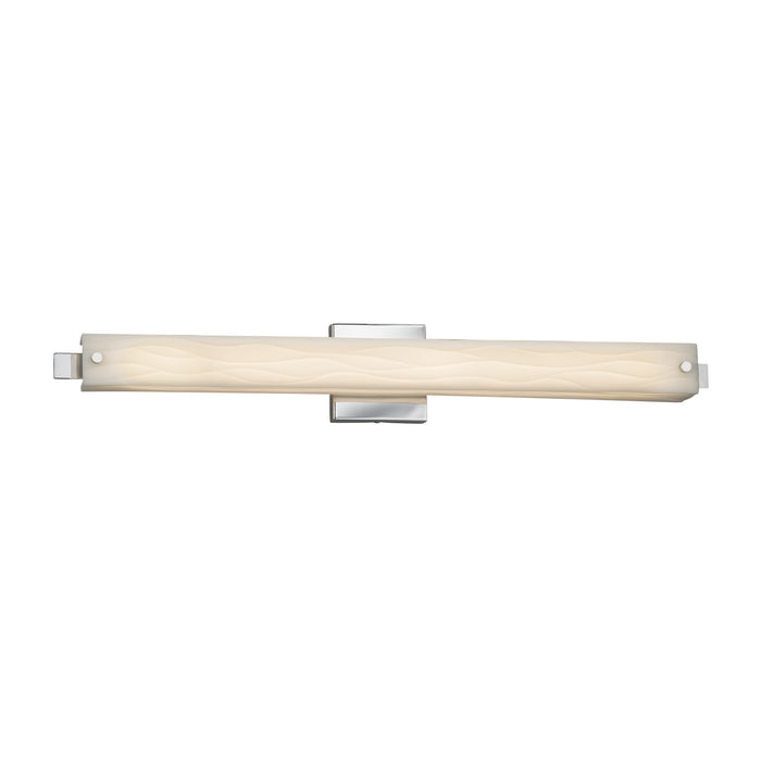 Justice Designs PNA-8685-WAVE-CROM LED Linear Bath Bar, Polished Chrome