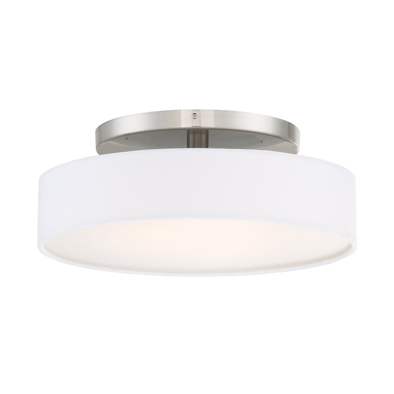 W.A.C. Lighting FM-13114-BN LED Convertible Semi-Flush Mount, Brushed Nickel