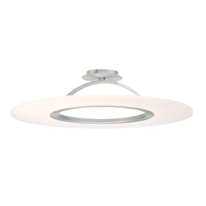W.A.C. Lighting FM-21720-AL LED Convertible Semi-Flush Mount, Brushed Aluminum