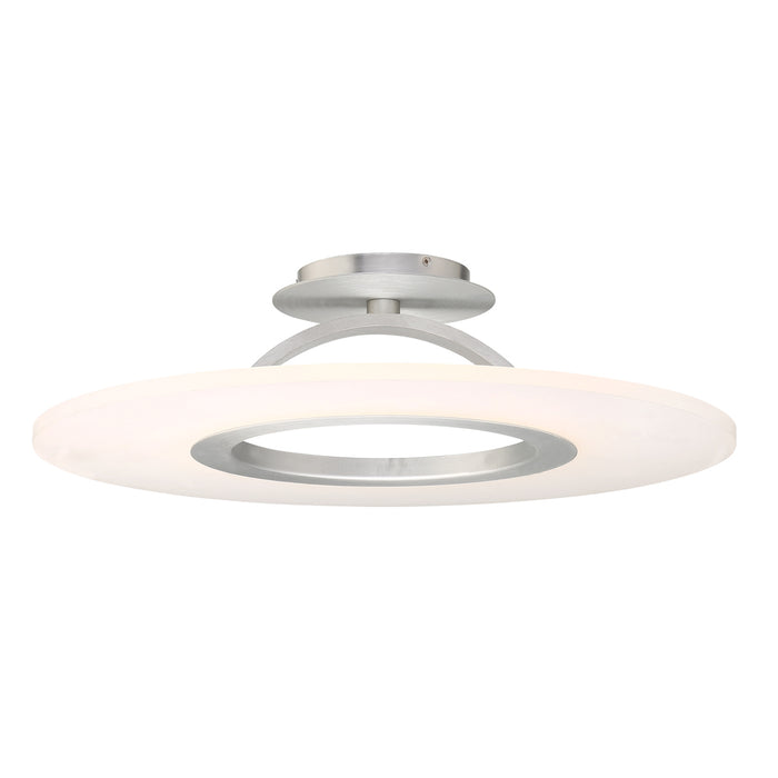W.A.C. Lighting FM-21728-AL LED Convertible Semi-Flush Mount, Brushed Aluminum