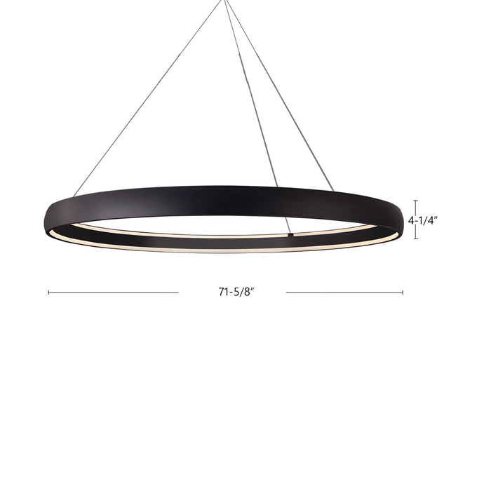 Kuzco Lighting PD22772-BK LED Pendant, Black