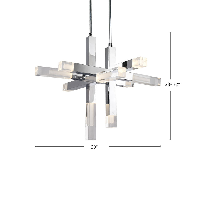 Kuzco Lighting PD53330-CH LED Pendant, Chrome
