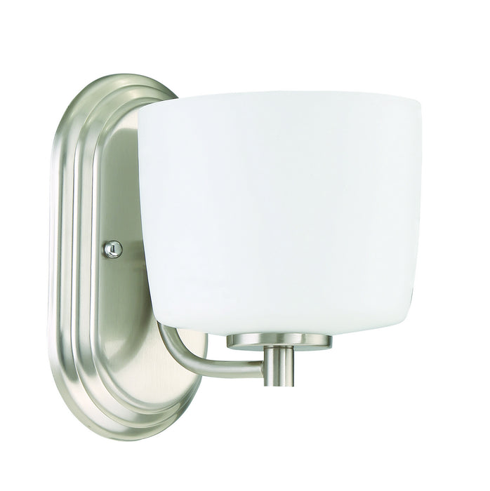Craftmade 43501-BNK One Light Wall Sconce, Brushed Polished Nickel