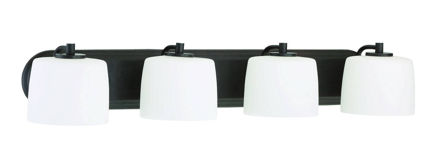 Craftmade 43504-ABZ Four Light Vanity, Aged Bronze Brushed