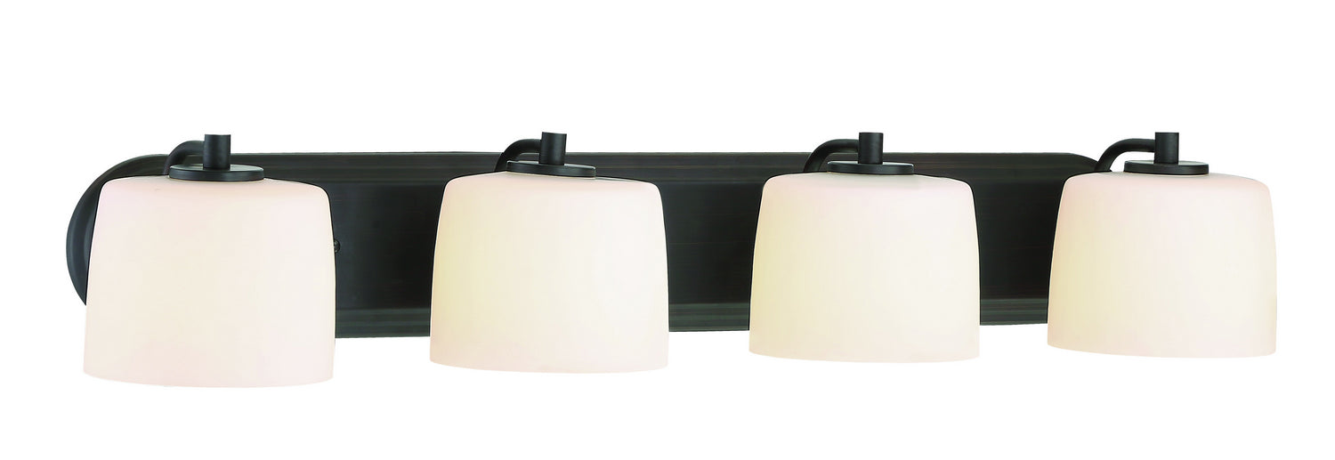 Craftmade 43504-ABZ Four Light Vanity, Aged Bronze Brushed