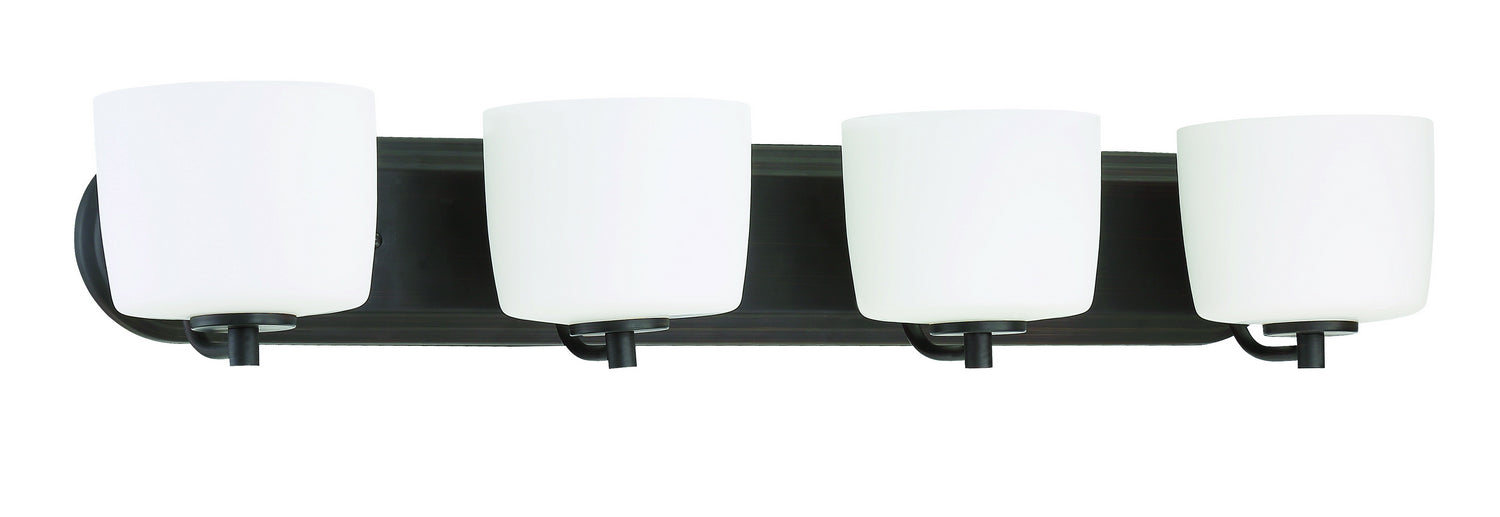 Craftmade 43504-ABZ Four Light Vanity, Aged Bronze Brushed