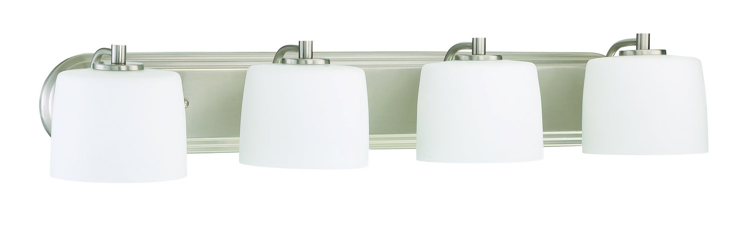 Craftmade 43504-BNK Four Light Vanity, Brushed Polished Nickel