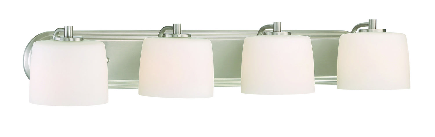 Craftmade 43504-BNK Four Light Vanity, Brushed Polished Nickel