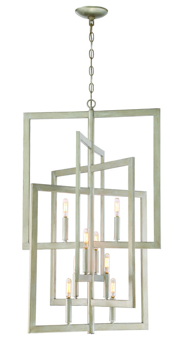 Craftmade 44938-GT Eight Light Foyer Pendant, Gold Twilight