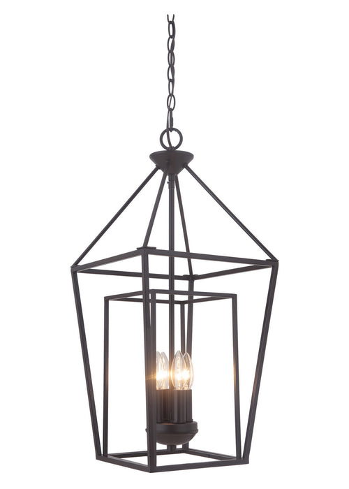 Craftmade 45834-OB Four Light Foyer Pendant, Oiled Bronze