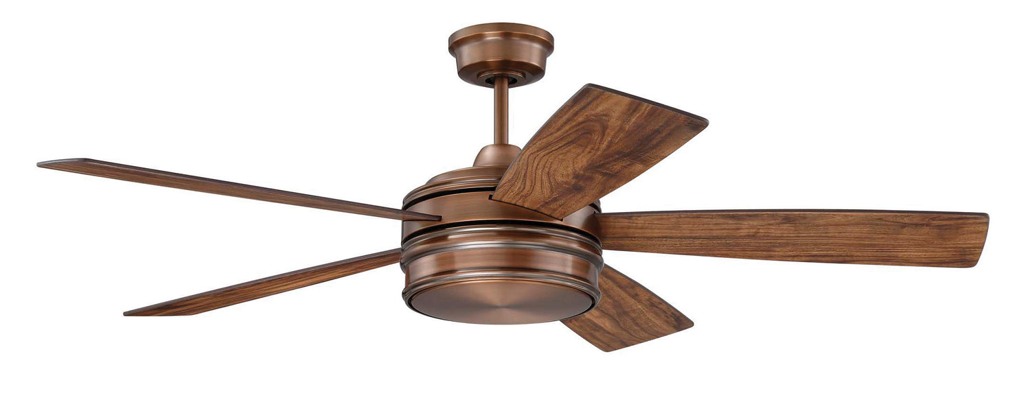 Craftmade BRX52BCP5 52"Ceiling Fan, Brushed Copper