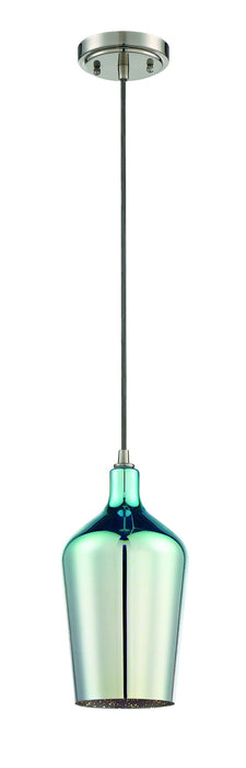 Craftmade P720BNK1 One Light Mini Pendant, Brushed Polished Nickel
