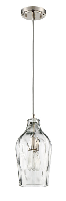 Craftmade P725BNK1 One Light Mini Pendant, Brushed Polished Nickel