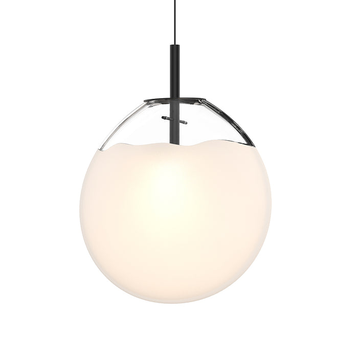 Sonneman 2990.25W-LRG LED Pendant, Satin Black