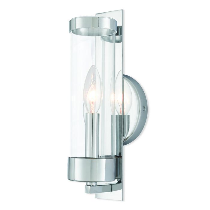 Livex Lighting 10141-05 One Light Wall Sconce, Polished Chrome