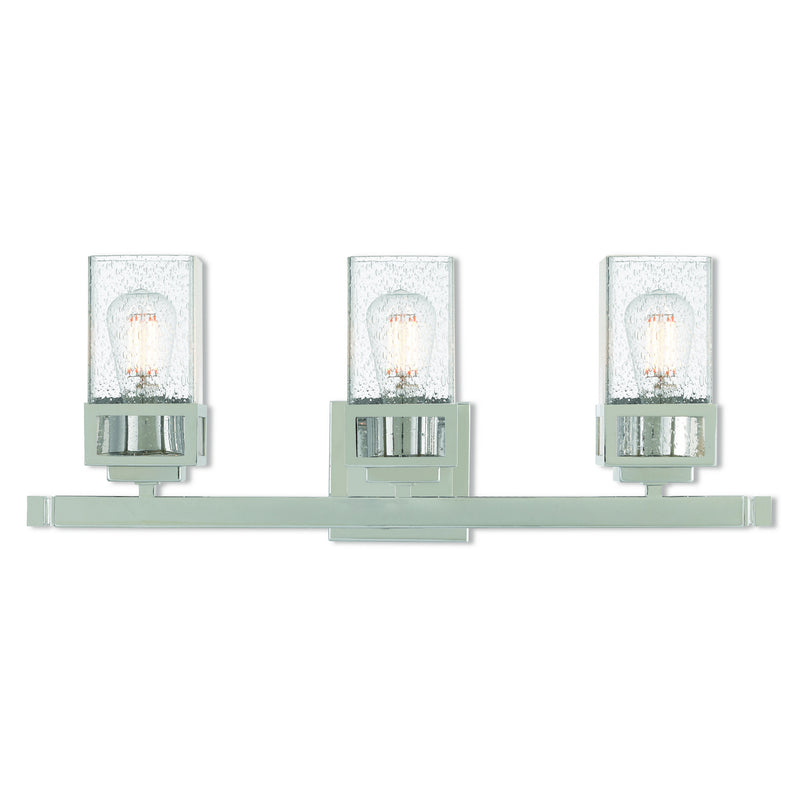 Livex Lighting 10153-05 Three Light Bath Vanity, Polished Chrome