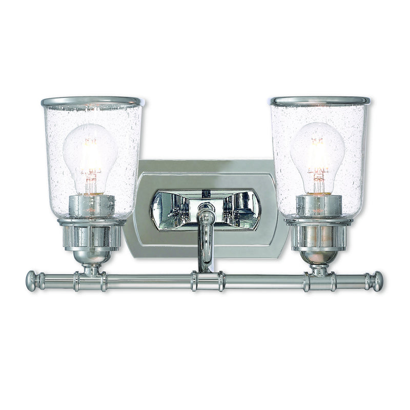 Livex Lighting 10512-05 Two Light Bath Vanity, Polished Chrome