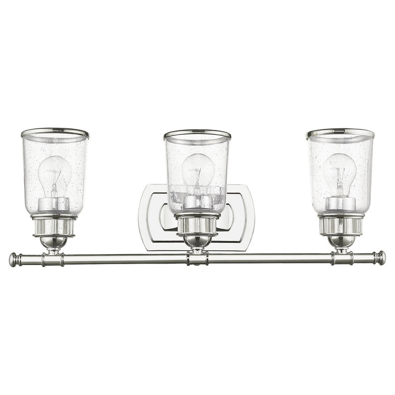 Livex Lighting 10513-05 Three Light Bath Vanity, Polished Chrome