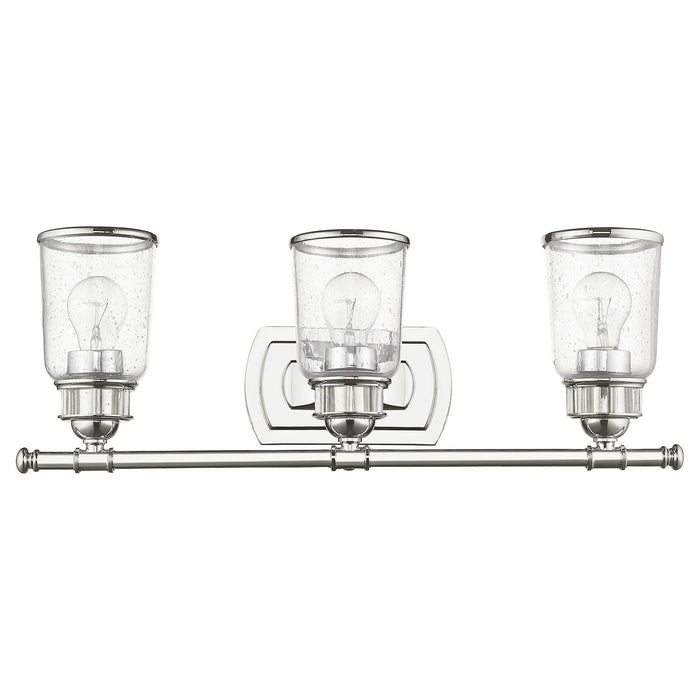 Livex Lighting 10513-05 Three Light Bath Vanity, Polished Chrome