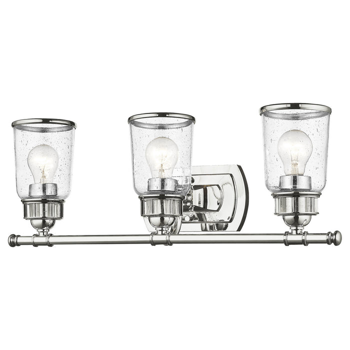 Livex Lighting 10513-05 Three Light Bath Vanity, Polished Chrome