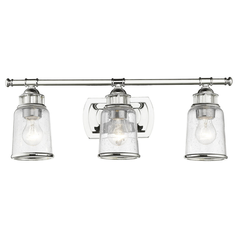 Livex Lighting 10513-05 Three Light Bath Vanity, Polished Chrome