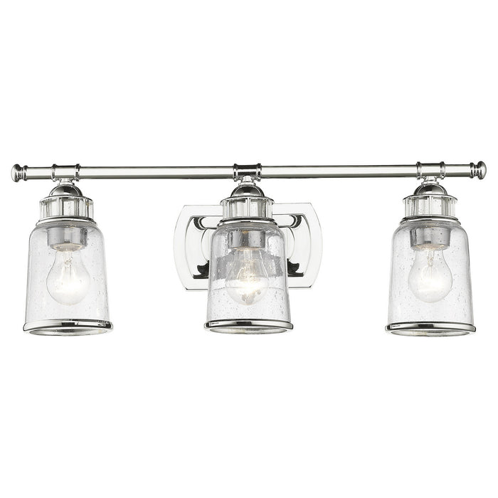 Livex Lighting 10513-05 Three Light Bath Vanity, Polished Chrome