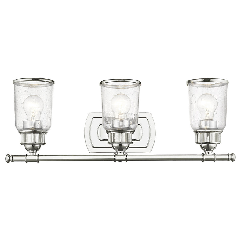 Livex Lighting 10513-05 Three Light Bath Vanity, Polished Chrome