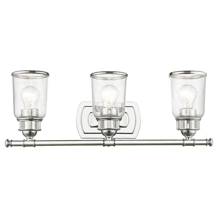 Livex Lighting 10513-05 Three Light Bath Vanity, Polished Chrome